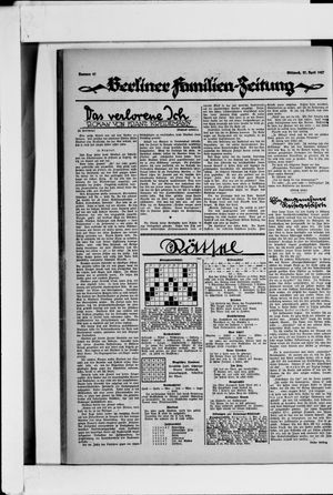 Berliner Volkszeitung on Apr 27, 1927