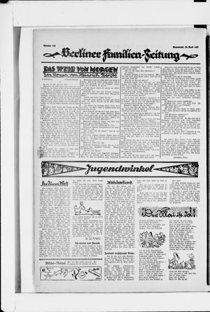 Berliner Volkszeitung vom 30.04.1927