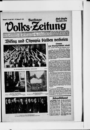 Berliner Volkszeitung vom 30.04.1927