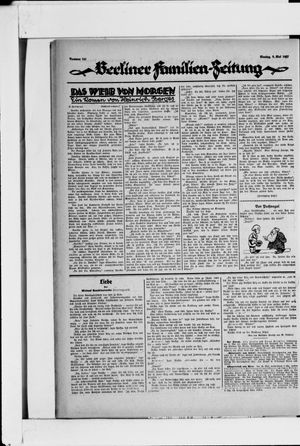 Berliner Volkszeitung vom 02.05.1927