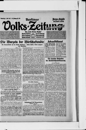 Berliner Volkszeitung vom 05.05.1927