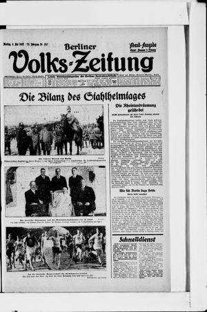 Berliner Volkszeitung on May 9, 1927