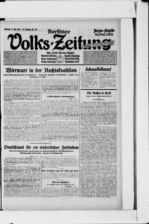 Berliner Volkszeitung vom 10.05.1927
