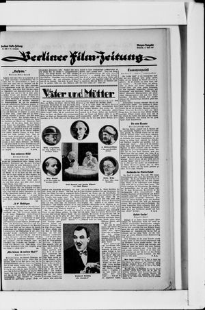 Berliner Volkszeitung on May 11, 1927