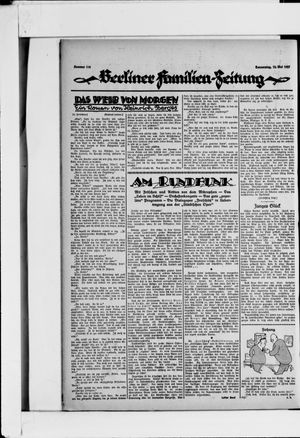 Berliner Volkszeitung vom 12.05.1927