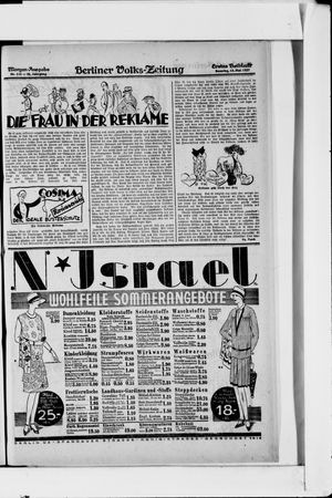 Berliner Volks-Zeitung vom 15.05.1927