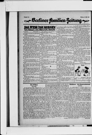 Berliner Volkszeitung vom 16.05.1927
