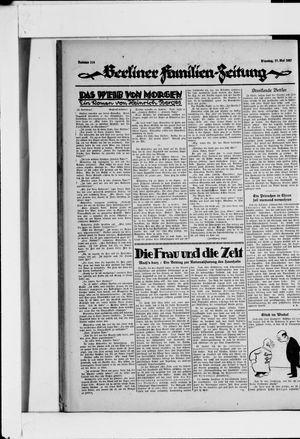 Berliner Volkszeitung vom 17.05.1927
