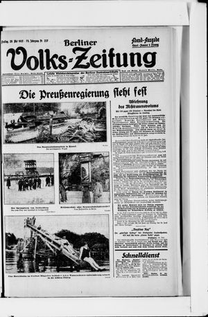 Berliner Volkszeitung vom 20.05.1927