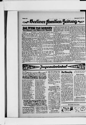 Berliner Volkszeitung vom 21.05.1927