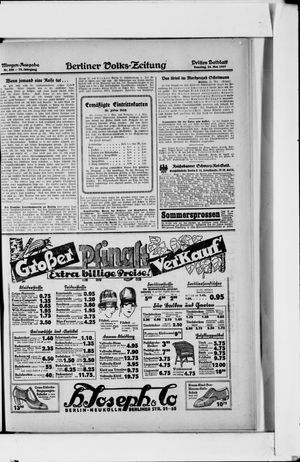Berliner Volkszeitung vom 22.05.1927