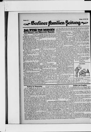 Berliner Volkszeitung vom 23.05.1927