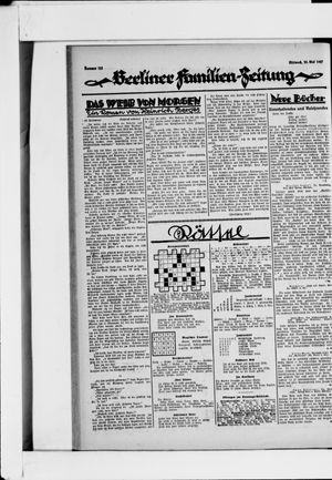 Berliner Volkszeitung vom 25.05.1927