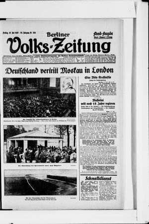 Berliner Volkszeitung vom 27.05.1927