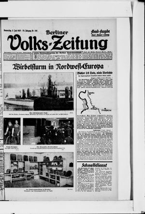 Berliner Volkszeitung vom 02.06.1927