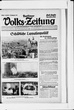 Berliner Volkszeitung vom 03.06.1927