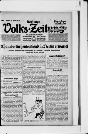 Berliner Volkszeitung vom 05.06.1927