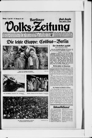Berliner Volkszeitung vom 07.06.1927