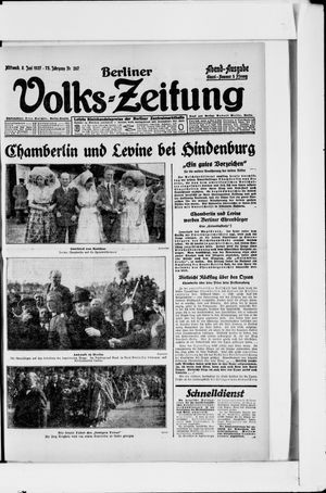 Berliner Volkszeitung on Jun 8, 1927