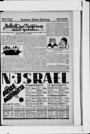 Berliner Volkszeitung vom 12.06.1927