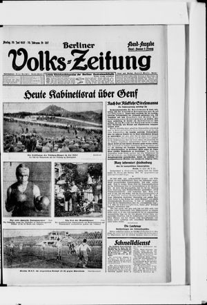 Berliner Volkszeitung vom 20.06.1927