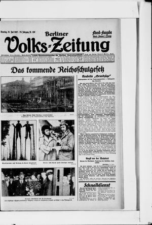 Berliner Volkszeitung vom 21.06.1927