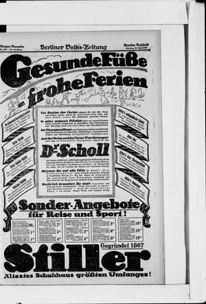 Berliner Volkszeitung vom 26.06.1927