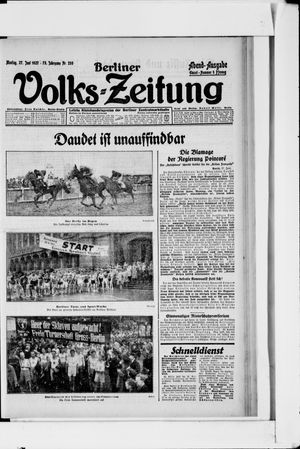 Berliner Volkszeitung vom 27.06.1927
