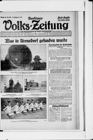 Berliner Volkszeitung vom 28.06.1927