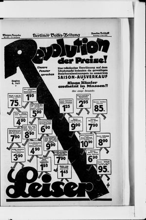 Berliner Volkszeitung vom 03.07.1927