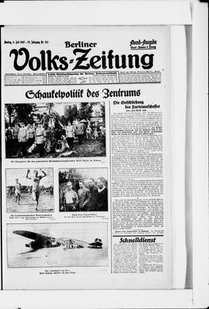 Berliner Volkszeitung on Jul 4, 1927