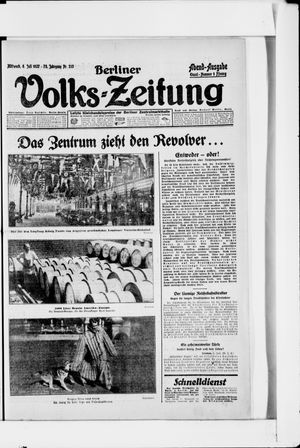 Berliner Volkszeitung vom 06.07.1927
