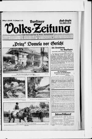 Berliner Volkszeitung vom 11.07.1927
