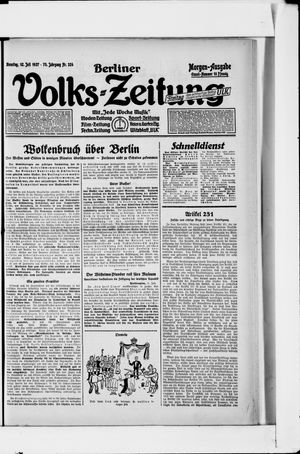 Berliner Volkszeitung vom 12.07.1927