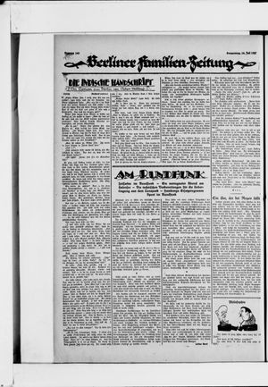 Berliner Volkszeitung vom 14.07.1927