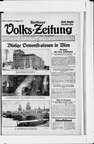 Berliner Volkszeitung vom 15.07.1927