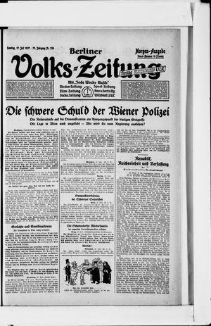 Berliner Volkszeitung vom 17.07.1927