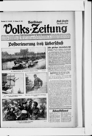 Berliner Volkszeitung vom 23.07.1927