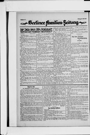 Berliner Volkszeitung vom 25.07.1927