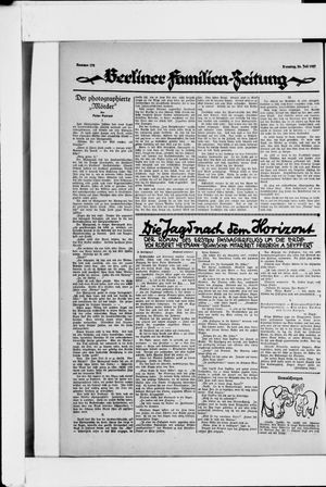 Berliner Volkszeitung vom 26.07.1927