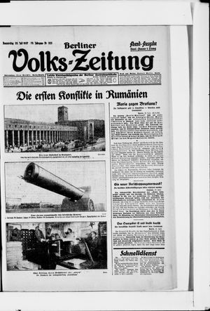 Berliner Volkszeitung vom 28.07.1927