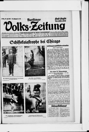 Berliner Volkszeitung on Jul 29, 1927