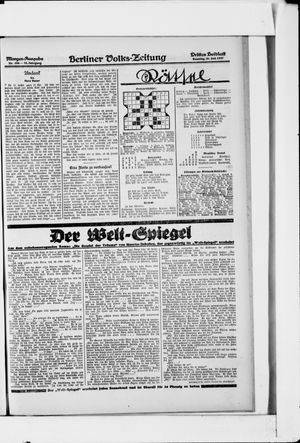 Berliner Volkszeitung on Jul 31, 1927