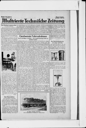 Berliner Volkszeitung vom 04.08.1927