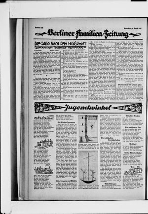 Berliner Volkszeitung vom 06.08.1927