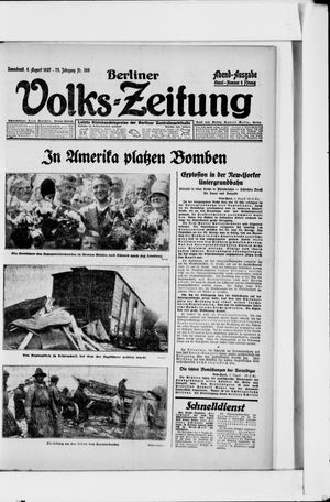 Berliner Volkszeitung vom 06.08.1927