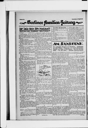 Berliner Volkszeitung vom 11.08.1927