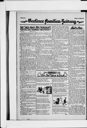Berliner Volkszeitung on Aug 19, 1927