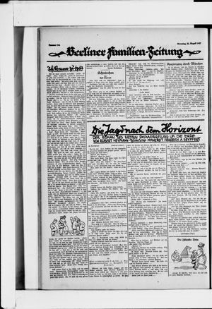 Berliner Volkszeitung on Aug 23, 1927