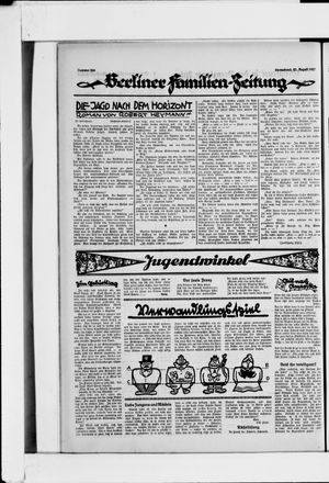 Berliner Volkszeitung vom 27.08.1927